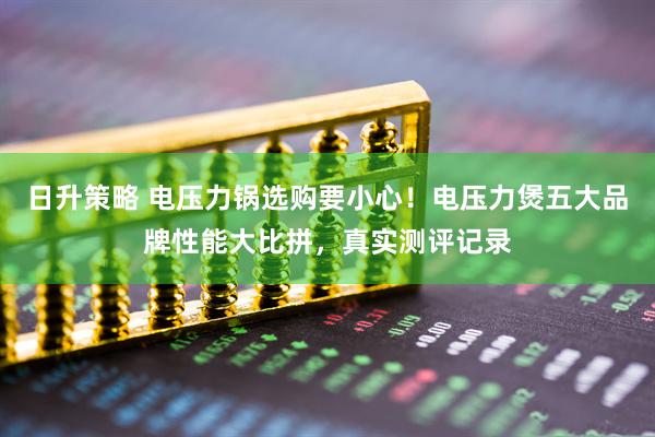 日升策略 电压力锅选购要小心！电压力煲五大品牌性能大比拼，真实测评记录